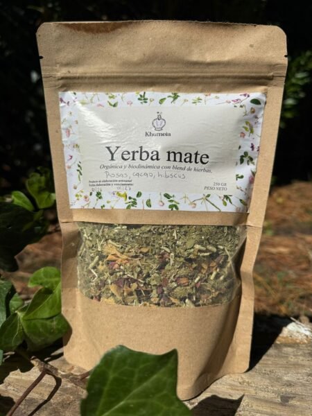 Yerba orgánica y biodinámica con blend de hierbas